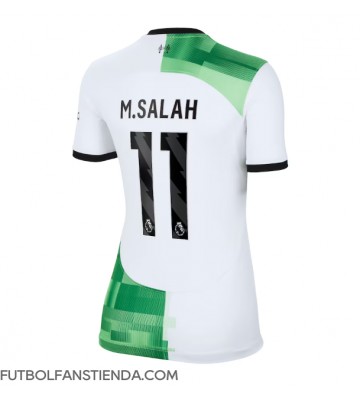 Liverpool Mohamed Salah #11 Segunda Equipación Mujer 2023-24 Manga Corta